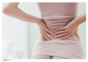 Woman back pain